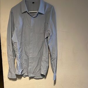 Lululemon Athletica Blue Dress Shirt Classic Style